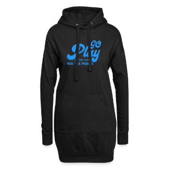 Spiel: Mach es, erhalte die Punkte - Hoodie-Kleid - Schwarz - Vorne