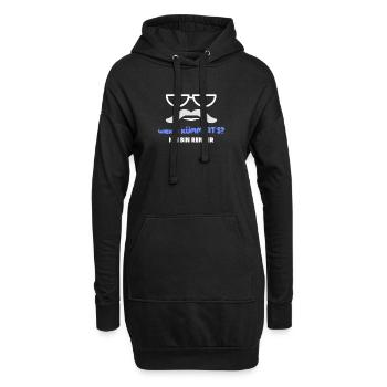 Ruhestand Pensionist Statement Lebensabend Senior - Hoodie-Kleid - Schwarz - Vorne