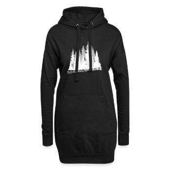 Schwarzwaldbub - Hoodie-Kleid - Schwarz - Vorne