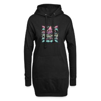 Sorcier en formation - Sweat-shirt à capuche long Femme - noir - Devant