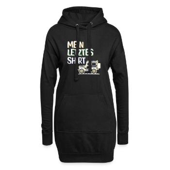 Wohnwagen Campen Chillen Camping Statement Urlaub - Hoodie-Kleid - Schwarz - Vorne