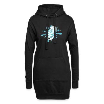 Moin die Milch - Hoodie-Kleid - Schwarz - Vorne
