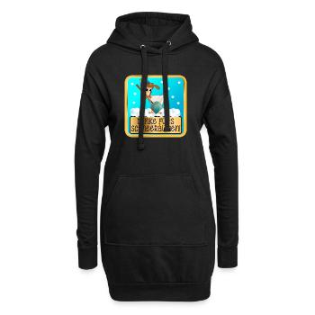 DANKESCHÖN WINTERDIENST - SCHNEERÄUMEN HUHN - Hoodie-Kleid - Schwarz - Vorne