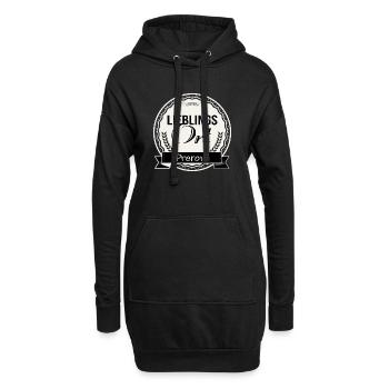 Lieblingsort Prerow - Hoodie-Kleid - Schwarz - Vorne