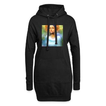 Kreative Powerfrau Digital-Art - Hoodie-Kleid - Schwarz - Vorne