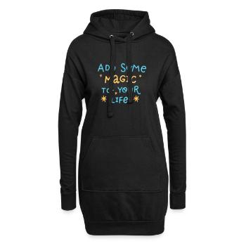 Ajoutez un peu de magie à votre vie - Sweat-shirt à capuche long Femme - noir - Devant