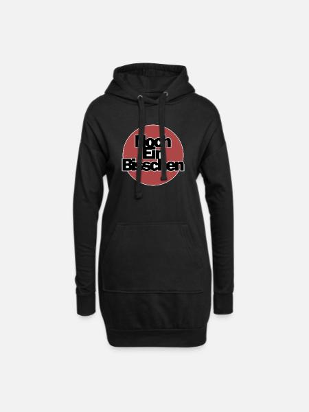 Nocturnal Moods Saying Design - Hoodie Dress - black