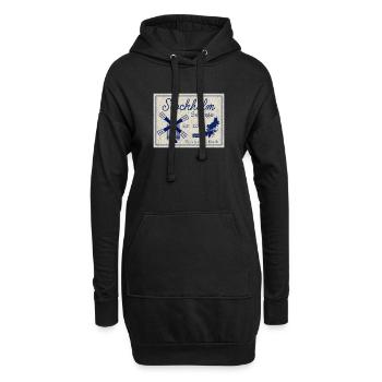 Stockholm Windmill Heritage - Hoodie-Kleid - Schwarz - Vorne