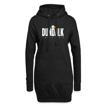 Dundalk Irische Flagge T-Shirt mit fettem Text - Hoodie-Kleid - Schwarz - Vorne