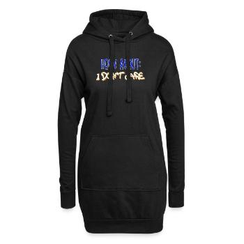 Gleichgültig Statement Ist Mir Wurscht Egal - Hoodie-Kleid - Schwarz - Vorne