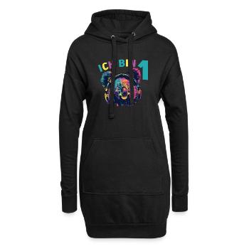 1.Geburtstag Koala Koalabär mit Kopfhörer Musik - Hoodie-Kleid - Schwarz - Vorne