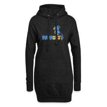 Papagei Spruch Tierliebhaber Haustier Vogel Zoo - Hoodie-Kleid - Schwarz - Vorne