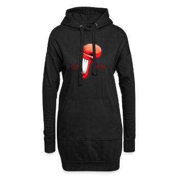 Keep Smiling - Hoodie-Kleid - Schwarz - Vorne