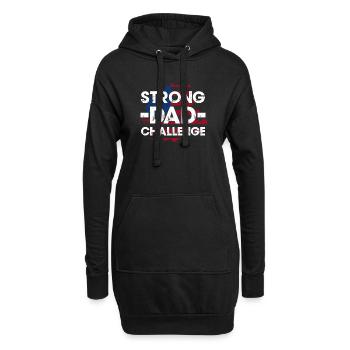 T-shirt Strong Dad Challenge - Sweat-shirt à capuche long Femme - noir - Devant