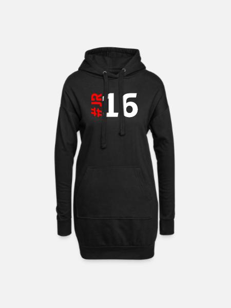 JR16 - Sweat-shirt à capuche long Femme - noir