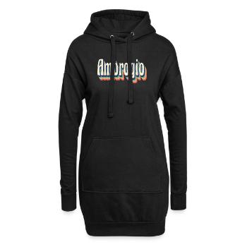 Ambrogio T-Shirt Retro Vintage T-Shirt Geschenk - Hoodie-Kleid - Schwarz - Vorne