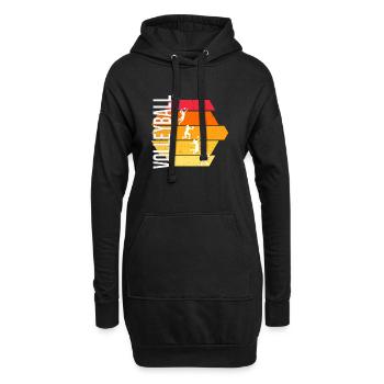 Volleyball - Hoodie-Kleid - Schwarz - Vorne