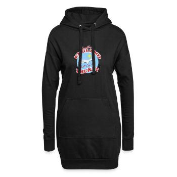 Scène de vol Farewell England Phuket - Sweat-shirt à capuche long Femme - noir - Devant