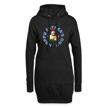 Alles Gute zum Vatertag - Hühnerhaltung - Hoodie-Kleid - Schwarz - Vorne