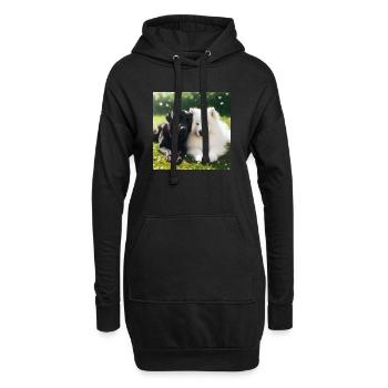 OIG1-KARTON - Hoodie-Kleid - Schwarz - Vorne