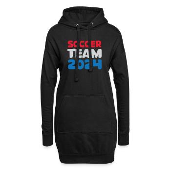 Équipe de football des Pays-Bas 2024 Logo d’icône de fan de football - Sweat-shirt à capuche long Femme - noir - Devant