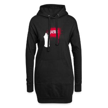 Street Art Sprayer Graffiti Spraydose Zeichnen - Hoodie-Kleid - Schwarz - Vorne