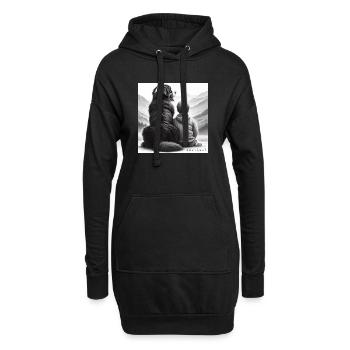 Bouvier bernois - Sweat-shirt à capuche long Femme - noir - Devant