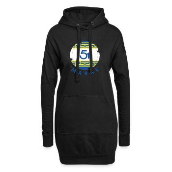 Marne - Sweat-shirt à capuche long Femme - noir - Devant