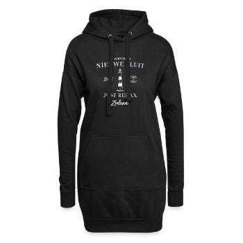 Zeeland Niederlande Nieuwe Sluit Leuchtturm - Hoodie-Kleid - Schwarz - Vorne