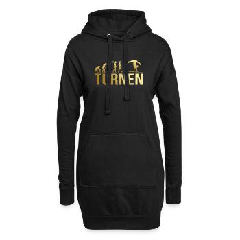 Evolution Turnen - Hoodie-Kleid - Schwarz - Vorne