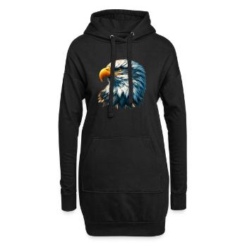 Aigle - Sweat-shirt à capuche long Femme - noir - Devant