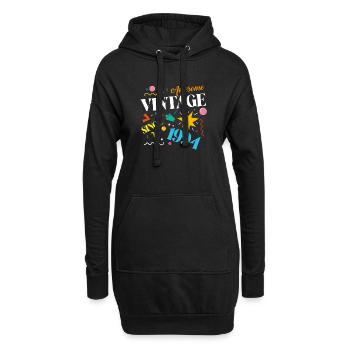 1994 Jahrgang Vintage Geburtstag Geschenk - Hoodie-Kleid - Schwarz - Vorne
