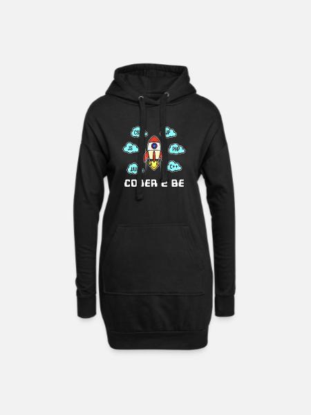 Developer Statement Css Php Java C++ Programmierer - Hoodie-Kleid - Schwarz