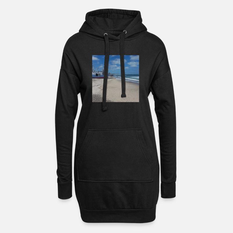 JensJensen - Hoodie-Kleid - Schwarz