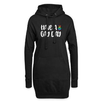 LGBT Pride Month - Have a Gay Day - Hoodie-Kleid - Schwarz - Vorne