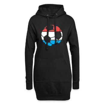 Logo du vainqueur du tournoi du symbole du ballon de l’équipe des Pays-Bas - Sweat-shirt à capuche long Femme - noir - Devant