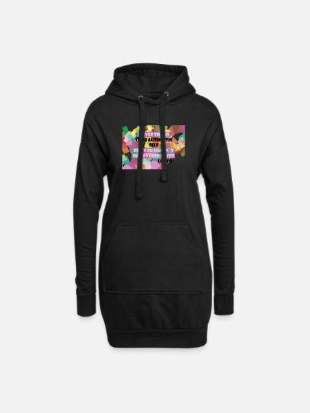 Who am I? LGBTQ+? - Hoodie Dress - black