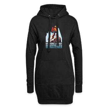 Naturgewalt Freiheit - Hoodie-Kleid - Schwarz - Vorne