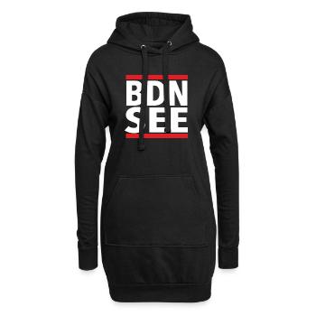BDN SEE - Hoodie-Kleid - Schwarz - Vorne