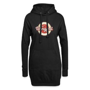 Wingfoil Label - Hoodie-Kleid - Schwarz - Vorne