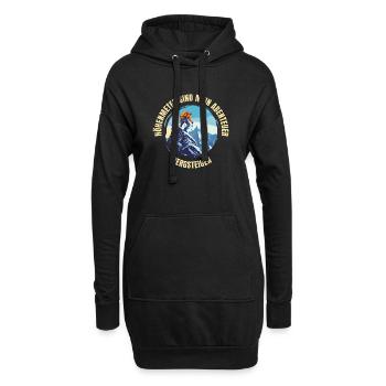 Höhenmeter sind mein Abenteuer - Hoodie-Kleid - Schwarz - Vorne