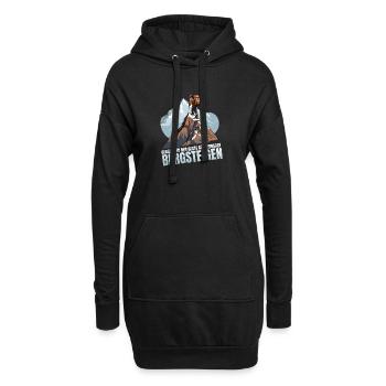 Berge sind der beste Rückzugsort - Hoodie-Kleid - Schwarz - Vorne