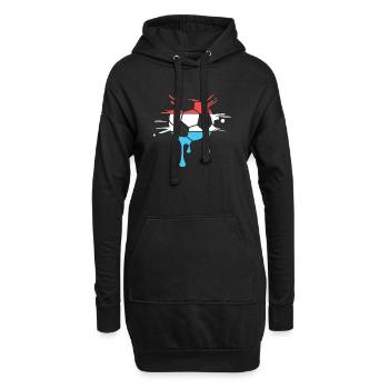 L’équipe des Pays-Bas lâche le ballon de l’équipe des Pays-Bas - Sweat-shirt à capuche long Femme - noir - Devant