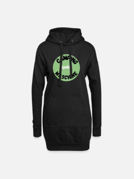 Camping spülmaschine - Hoodie-Kleid - Schwarz