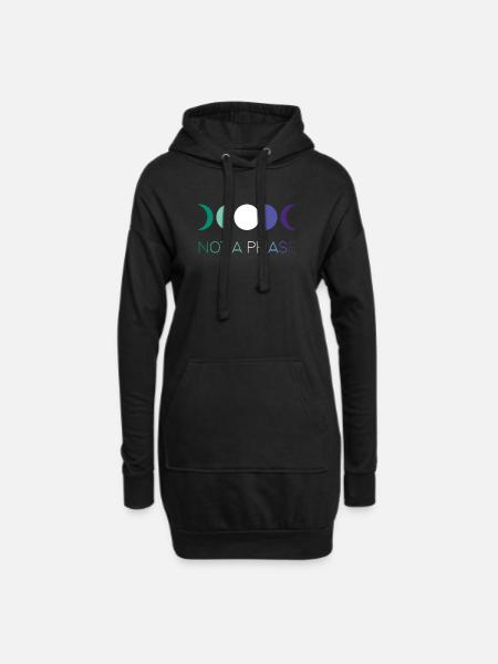 LGBTQ Pride Month - Keine Phase - Schwule - Hoodie-Kleid - Schwarz