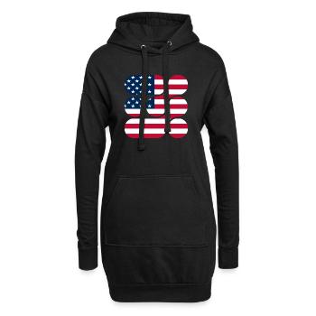 OCHOOO - Vereinigte Staaten von Amerika - Hoodie-Kleid - Schwarz - Vorne
