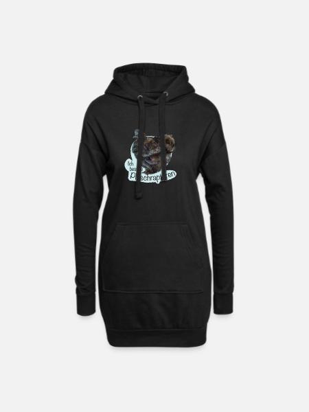 The Plush Raptors - Hoodie Dress - black