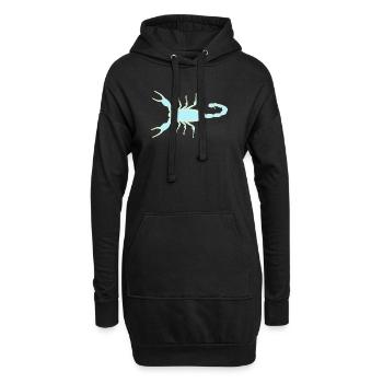 Imperial Scorpion Ultraviolet Glow - Hoodie Dress - black - Front