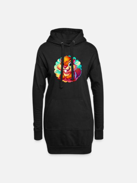 Bieber - Hoodie-Kleid - Schwarz