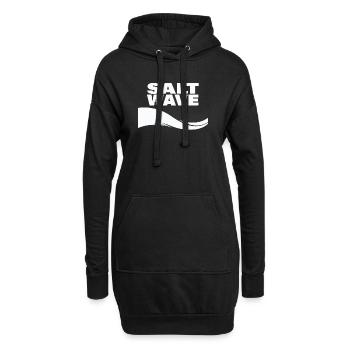 VAGUE DE SEL - Sweat-shirt à capuche long Femme - noir - Devant